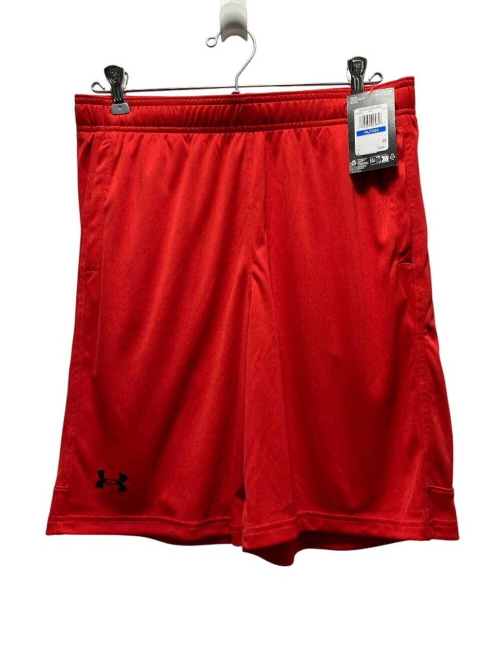 Under Armour Shorts Boys Youth XL Red Loose Fit Activewear Athletic Gym